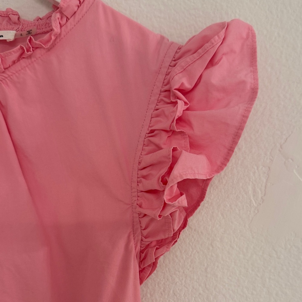 Pink Ruffled Mini Dress - Picture 3 of 5
